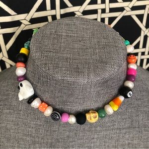 👻🎃 Fun Halloween Ghost Grimace Necklace